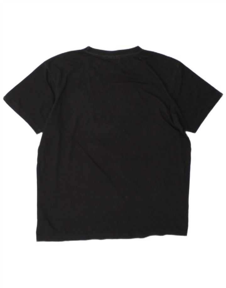 Fila T-shirt graphique pour hommes, grand, noir, coton