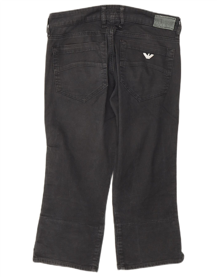 Pantalon Capri Femme Armani W27 L20 Gris Coton