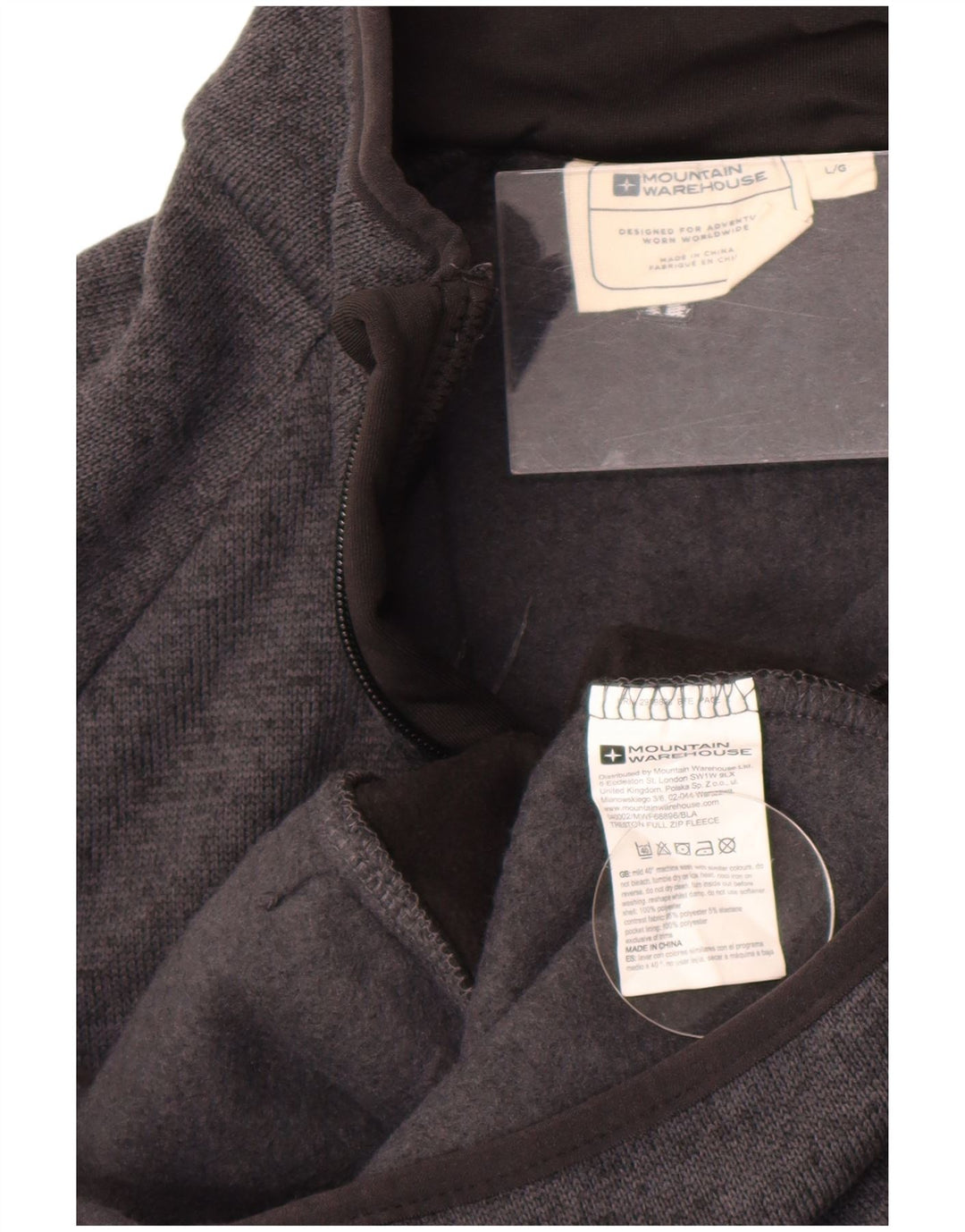 Mountain Warehouse Veste de survêtement pour homme Taille L Gris Colorblock
