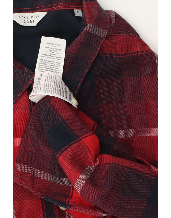 Jack & Jones Chemise Core Flannel XL Rouge Plaid Coton Homme
