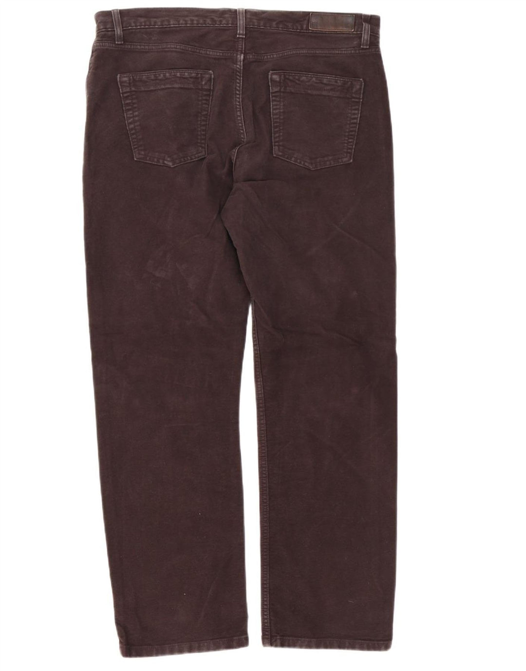 Marks & Spencer Pantalon décontracté régulier pour homme W36 L31 Marron Coton