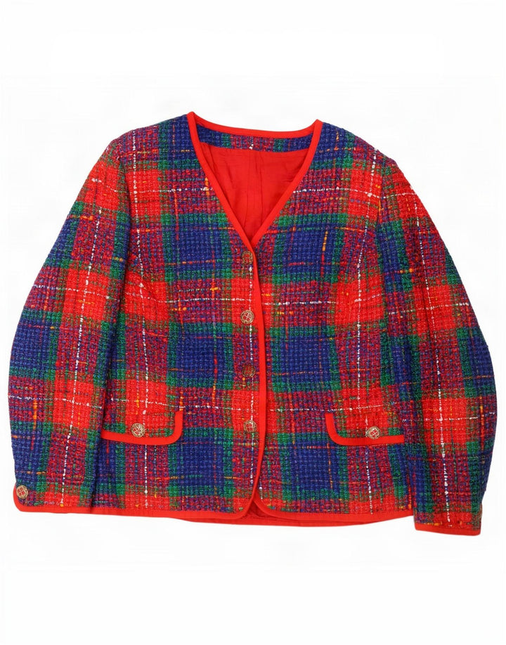 Marina Rinaldi Veste Blazer 4 Boutons Femme Taille 25 Grande Multicolore