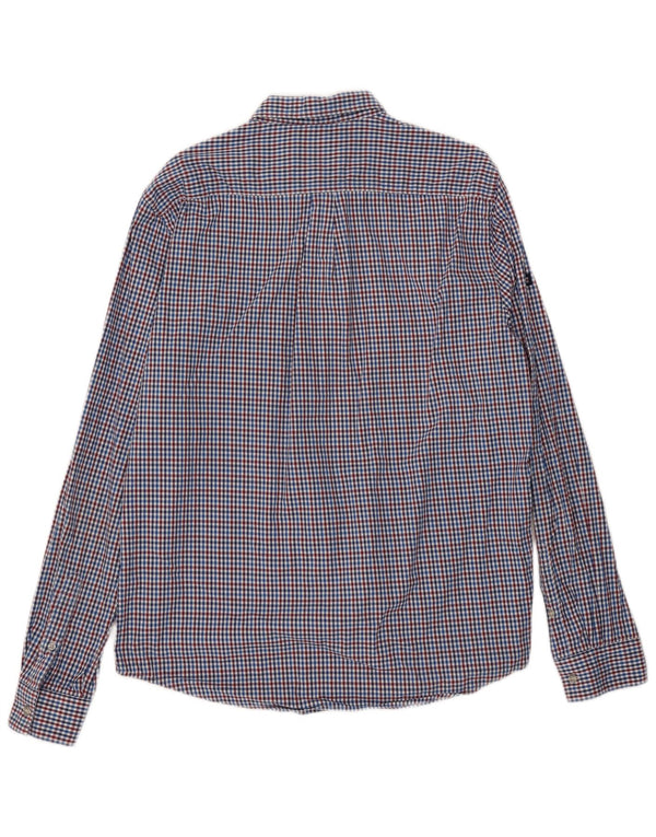 Superdry Chemise Regular Fit XL Bleu Vichy Coton