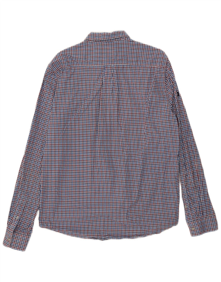 Superdry Chemise Regular Fit XL Bleu Vichy Coton