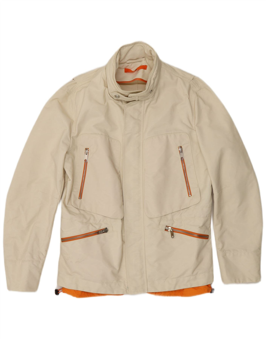 Dondup Veste utilitaire à capuche pour homme IT 50 Large en polyamide blanc cassé