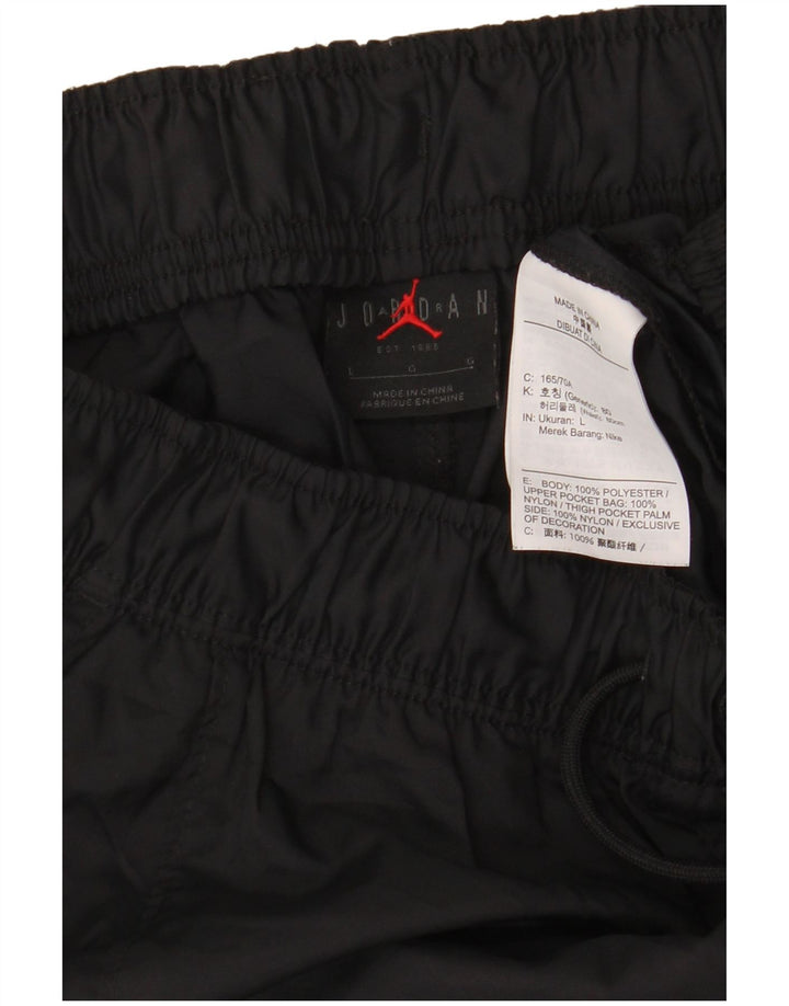 JORDAN Pantalon de survêtement cargo pour hommes Joggers Large Noir Polyester