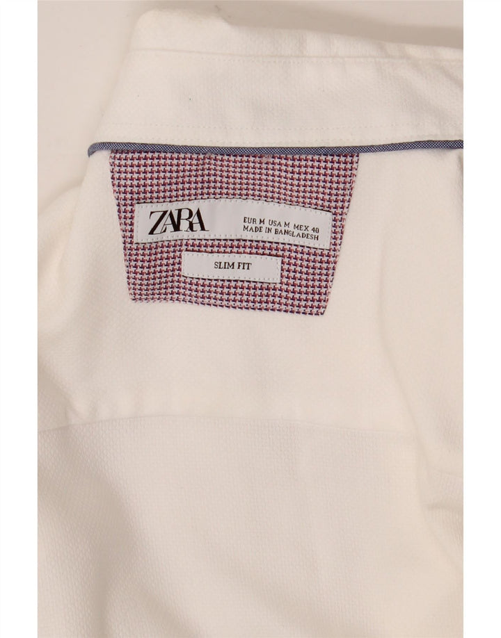 Zara Chemise Slim Fit Blanc Moyen Homme
