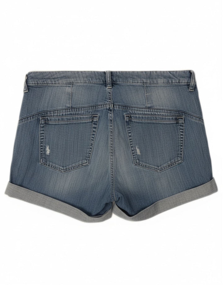 Guess Short en jean vieilli W28 pour femme en coton bleu moyen