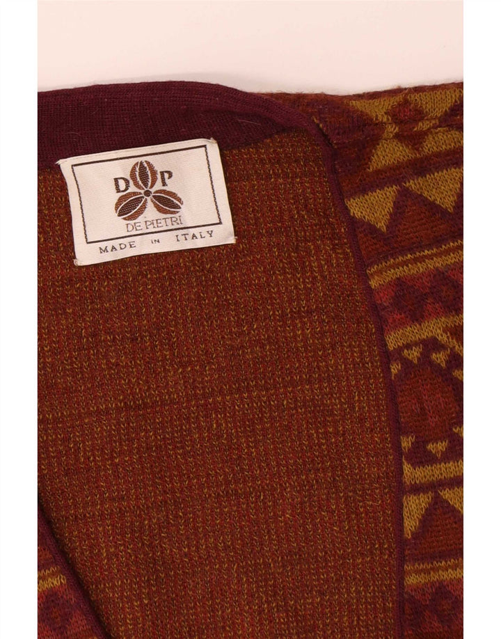 De Pietri Cardigan Homme Pull XL Marron Géométrique