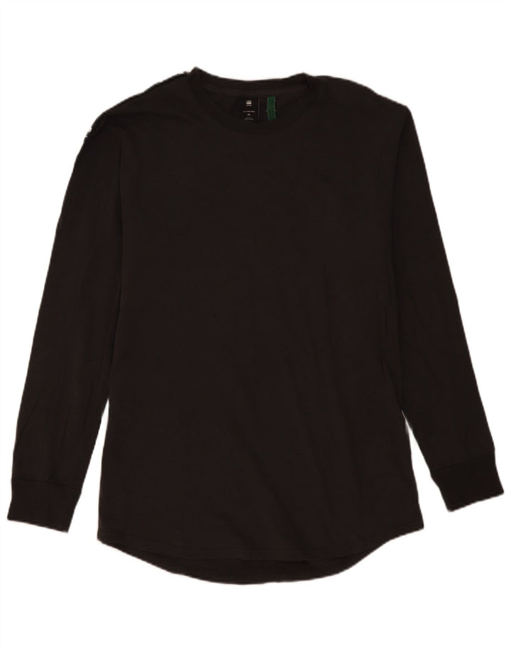 G-Star Haut Graphique à Manches Longues Homme Gris Moyen Colourblock