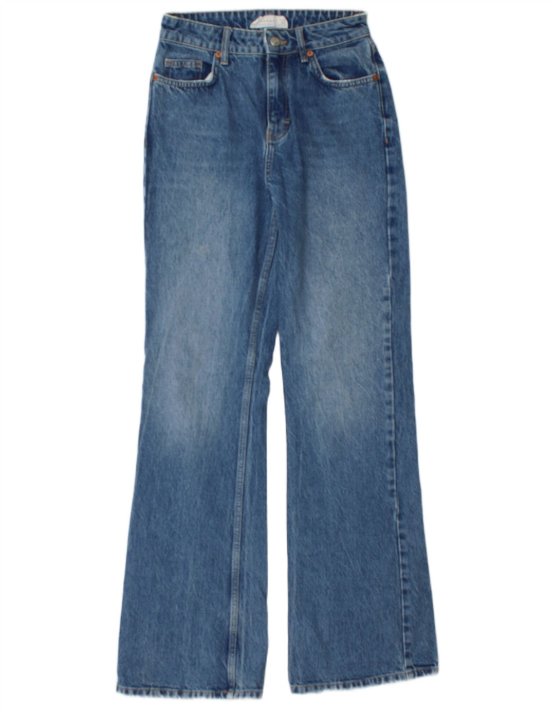 TOPSHOP Jean Bootcut Femme W26 L32 Bleu Coton