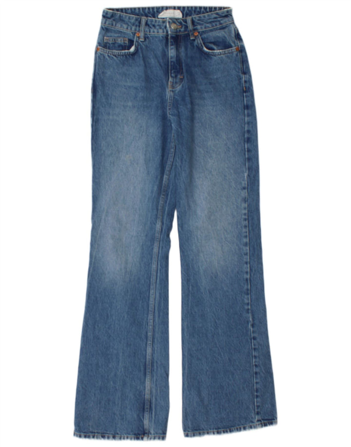 TOPSHOP Jean Bootcut Femme W26 L32 Bleu Coton