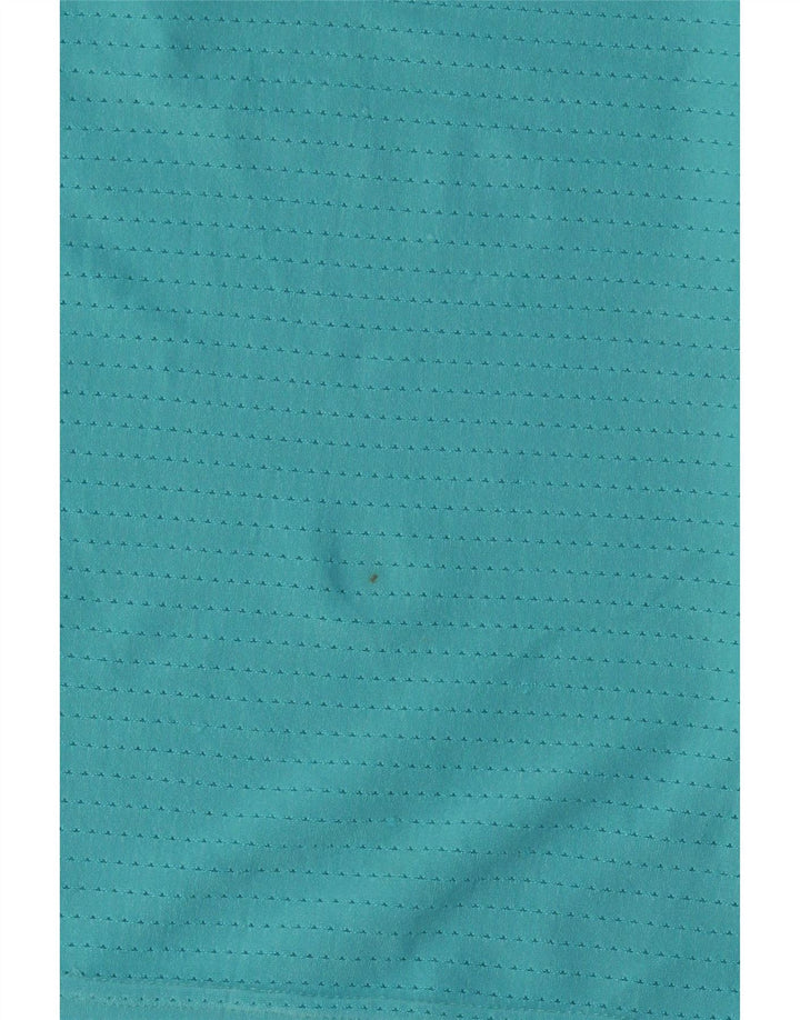 Polo Nike Dri Fit pour femme UK 10 Small Turquoise Polyester