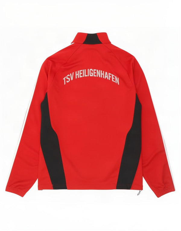 Adidas Haut de survêtement graphique pour homme UK 44/46 Large Rouge Colourblock