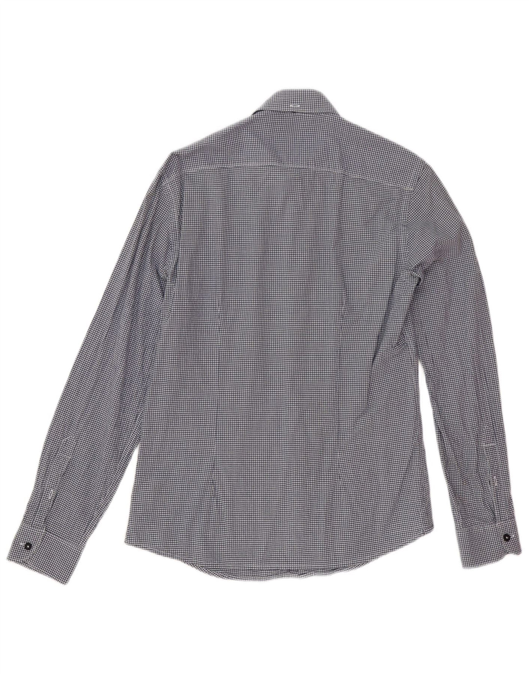 Chemise Homme Gas Petit Coton Vichy Bleu Marine