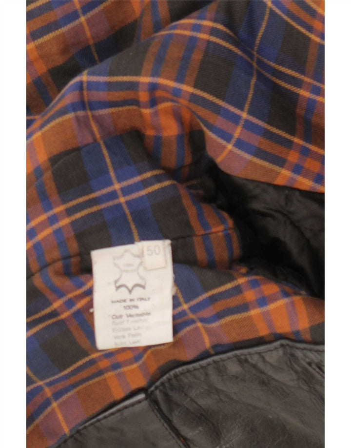 The Bridge Veste en cuir pour homme IT 50 Large Noir