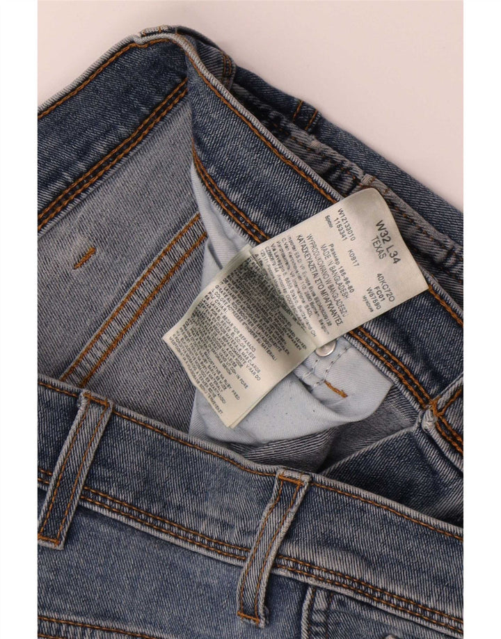 Wrangler Jean Droit Texas Homme W32 L34 Bleu Coton