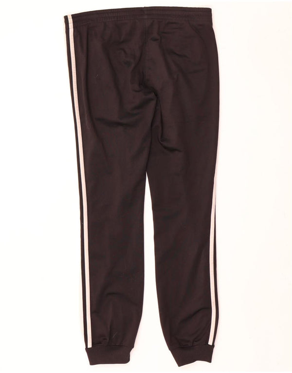 Adidas Pantalon de survêtement pour femme Joggers UK 4/6 XS Noir Polyester