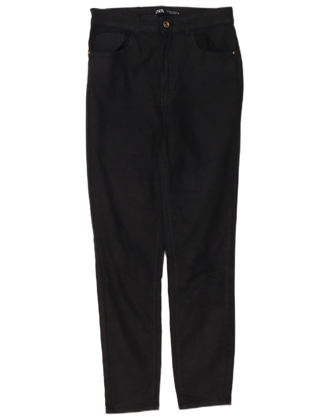 Zara Pantalon décontracté slim pour femme EU 40 Medium W30 L26 Noir