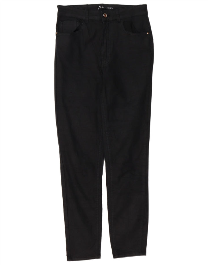 Zara Pantalon décontracté slim pour femme EU 40 Medium W30 L26 Noir