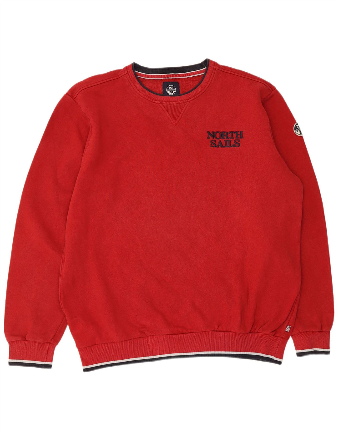 North Sails Sweat-shirt pour homme en coton rouge 2XL