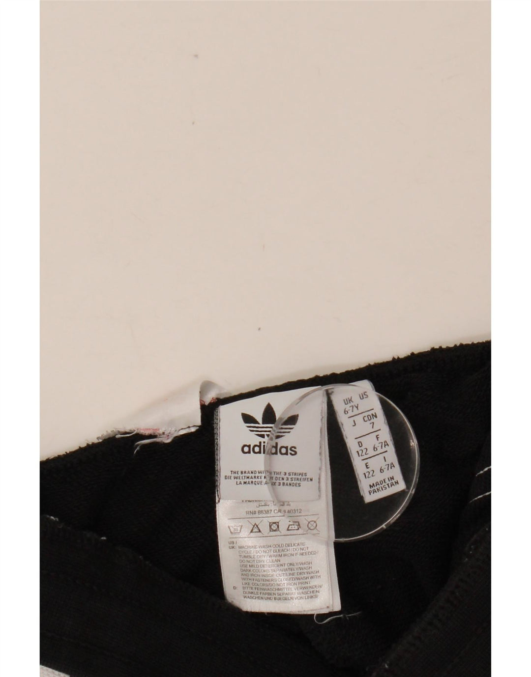 ADIDAS Pantalon de Survêtement Garçon Joggers 6-7 ans Noir Coton