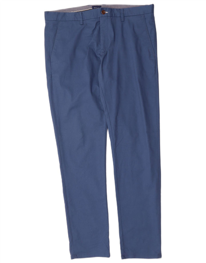 GANT Pantalon Chino Slim Homme W36 L34 Bleu