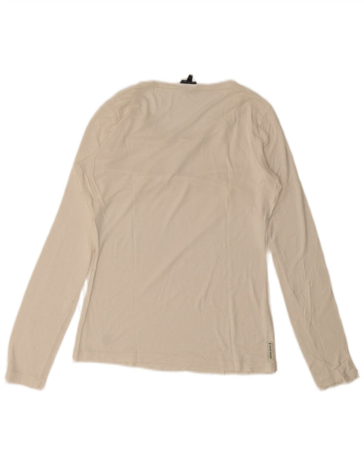 Armani Jeans Haut à manches longues pour femme IT 42 Blanc moyen