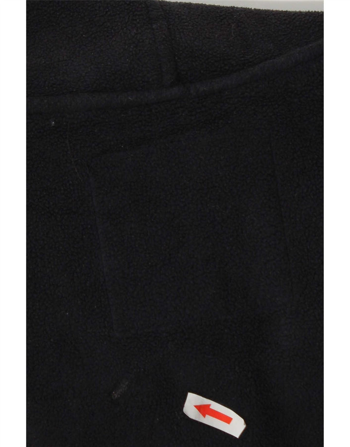 Zara Veste polaire à capuche pour femme UK 14 Bleu marine moyen Polyester