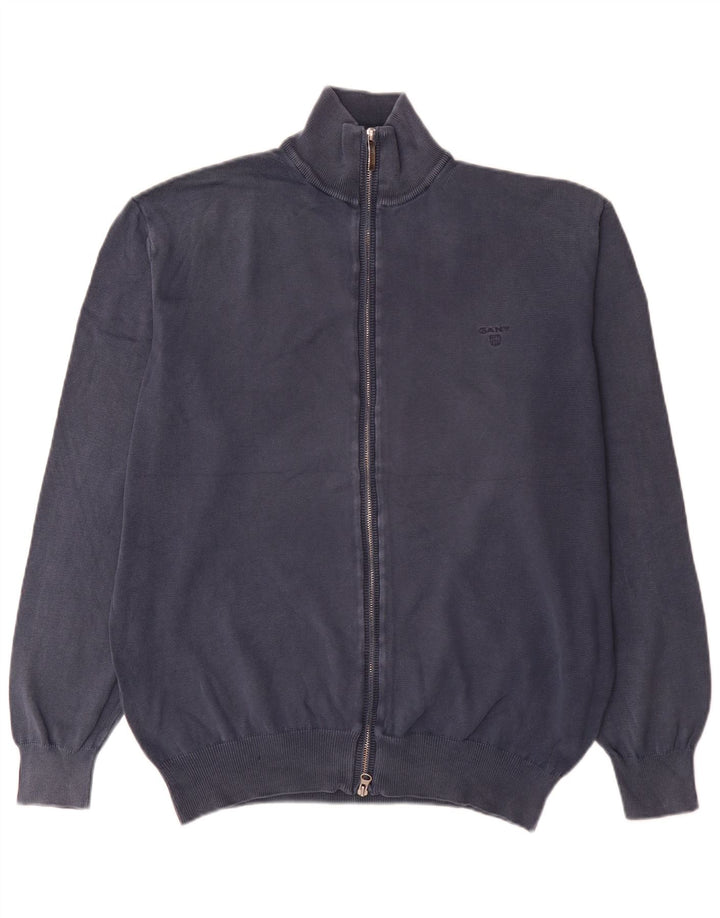 Gant Cardigan Pull XL Bleu Marine Coton Homme