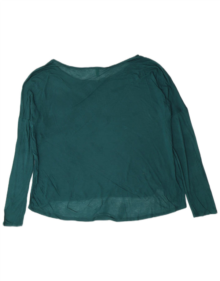 BENETTON Haut transparent à manches longues pour femme UK 18 XL Vert