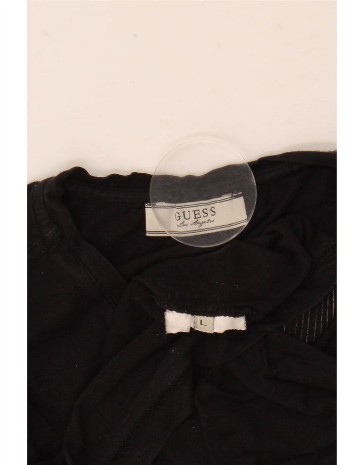 Guess T-shirt graphique pour hommes, grand, noir