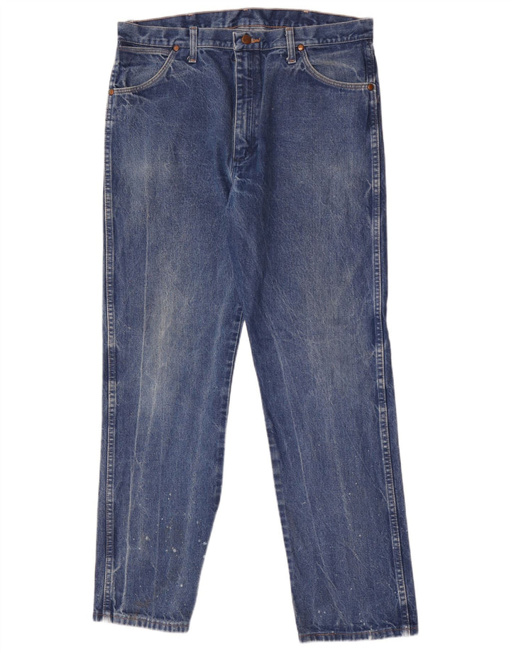 Wrangler Jean droit homme W36 L32 bleu coton