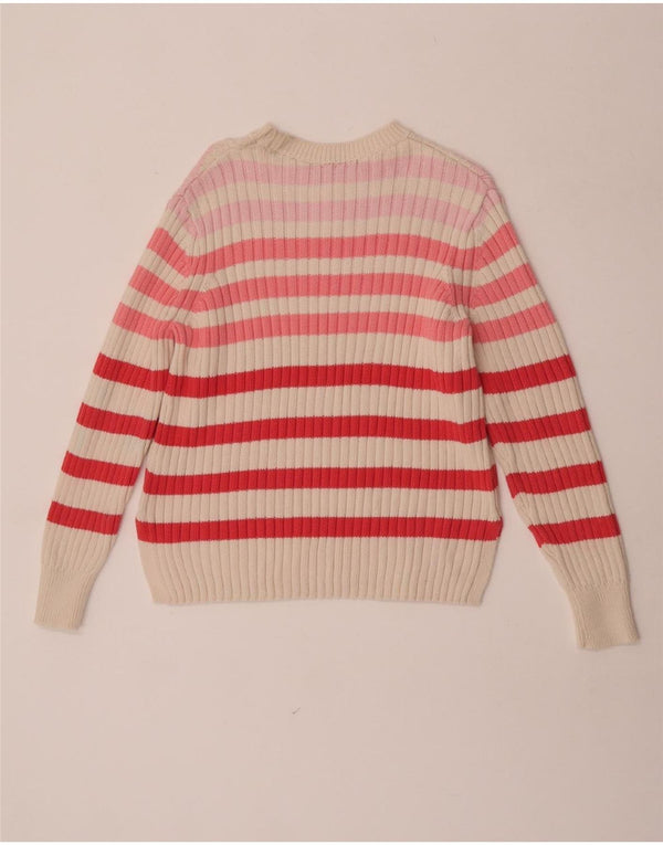 Marks & Spencer Pull col bateau pour femme UK 12 Medium Multicolore