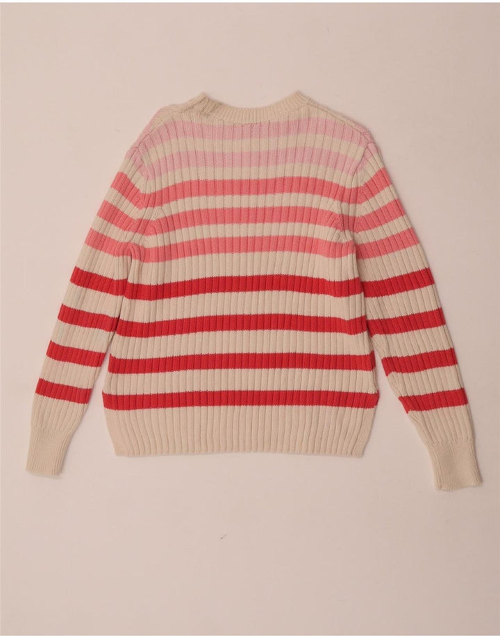 Marks & Spencer Pull col bateau pour femme UK 12 Medium Multicolore