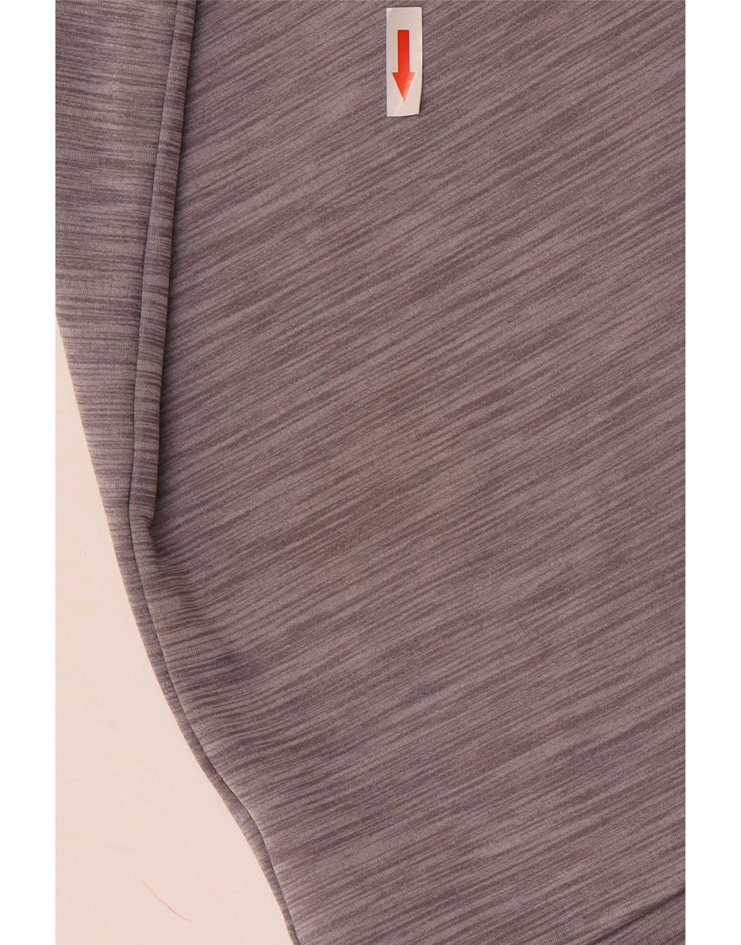 Nike Hommes Dri Fit Zip Neck Pull Survêtement Top XL Gris Moucheté Polyester