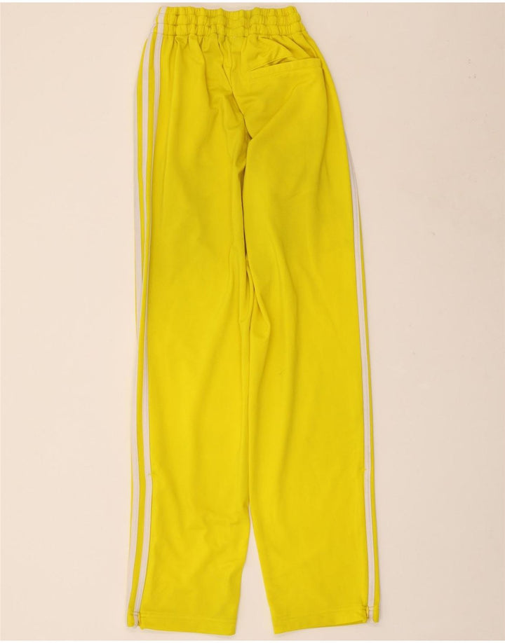 ADIDAS Pantalon de survêtement pour femme UK 8 Small Jaune Polyester
