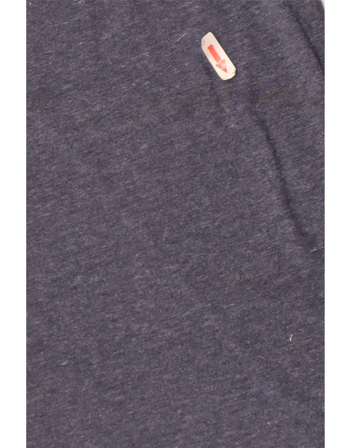 Superdry T-Shirt Homme Bleu Marine Moyen Coton