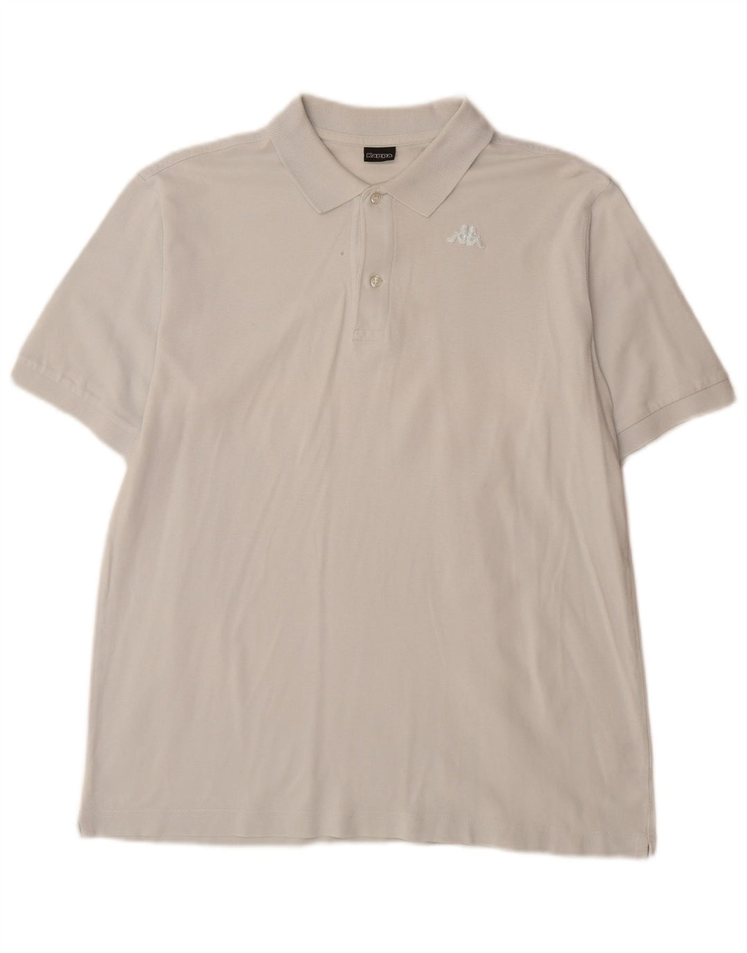 Kappa Polo Homme Blanc Moyen Coton