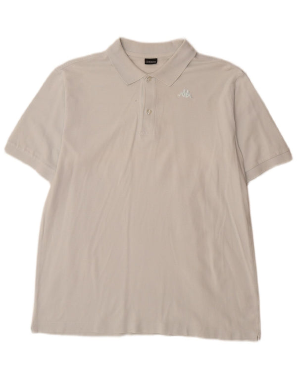 Kappa Polo Homme Blanc Moyen Coton
