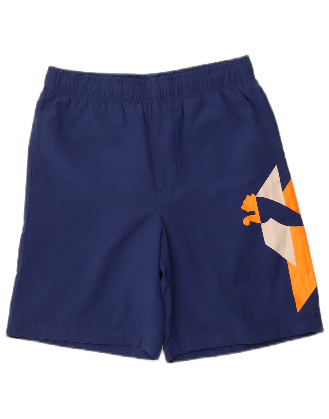 PUMA Short de sport graphique garçon 11-12 ans Bleu marine Polyester