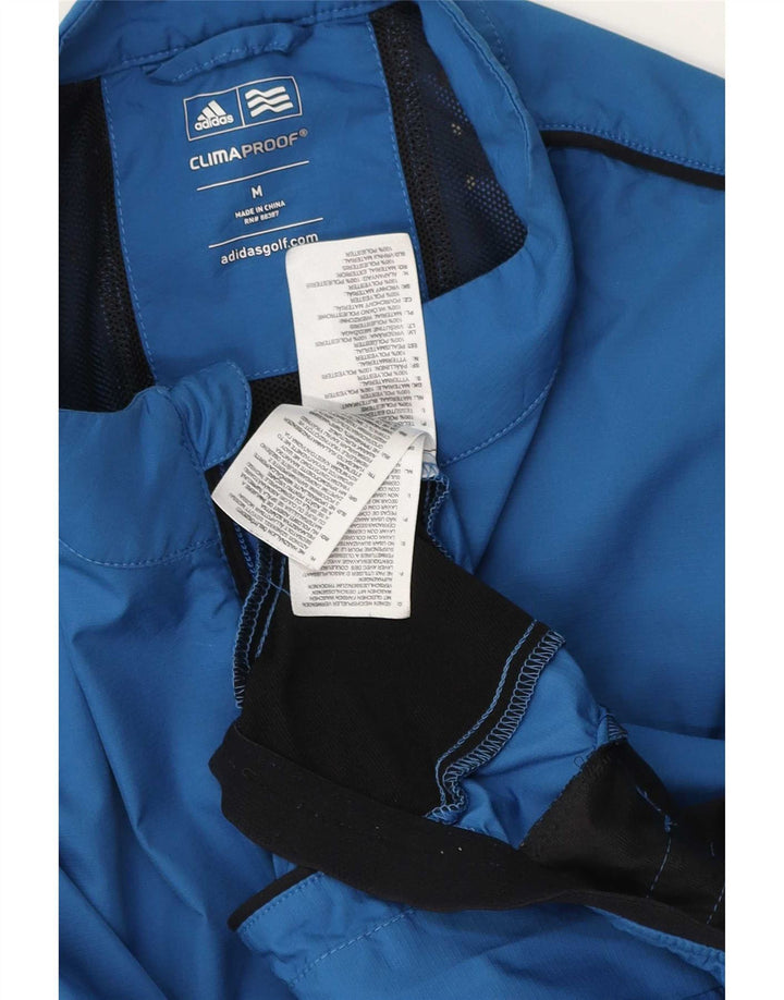 Adidas Veste de Survêtement Clima Proof Homme Bleu Moyen Colorblock