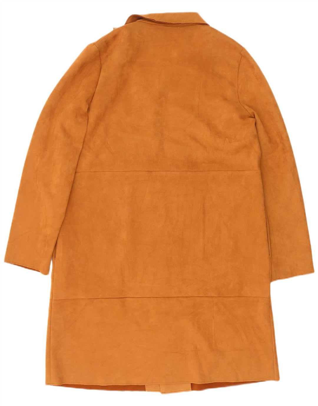 Zara Manteau ouvert en daim pour femme UK 18 XL Marron