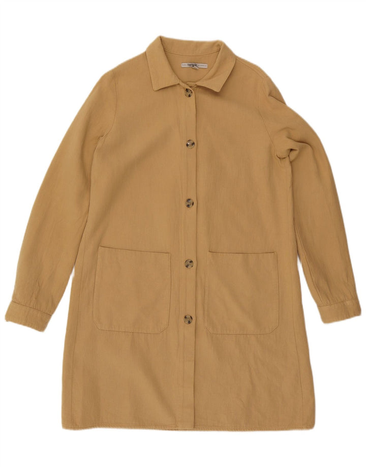 Zara Manteau surdimensionné pour femme UK 6 XS Beige