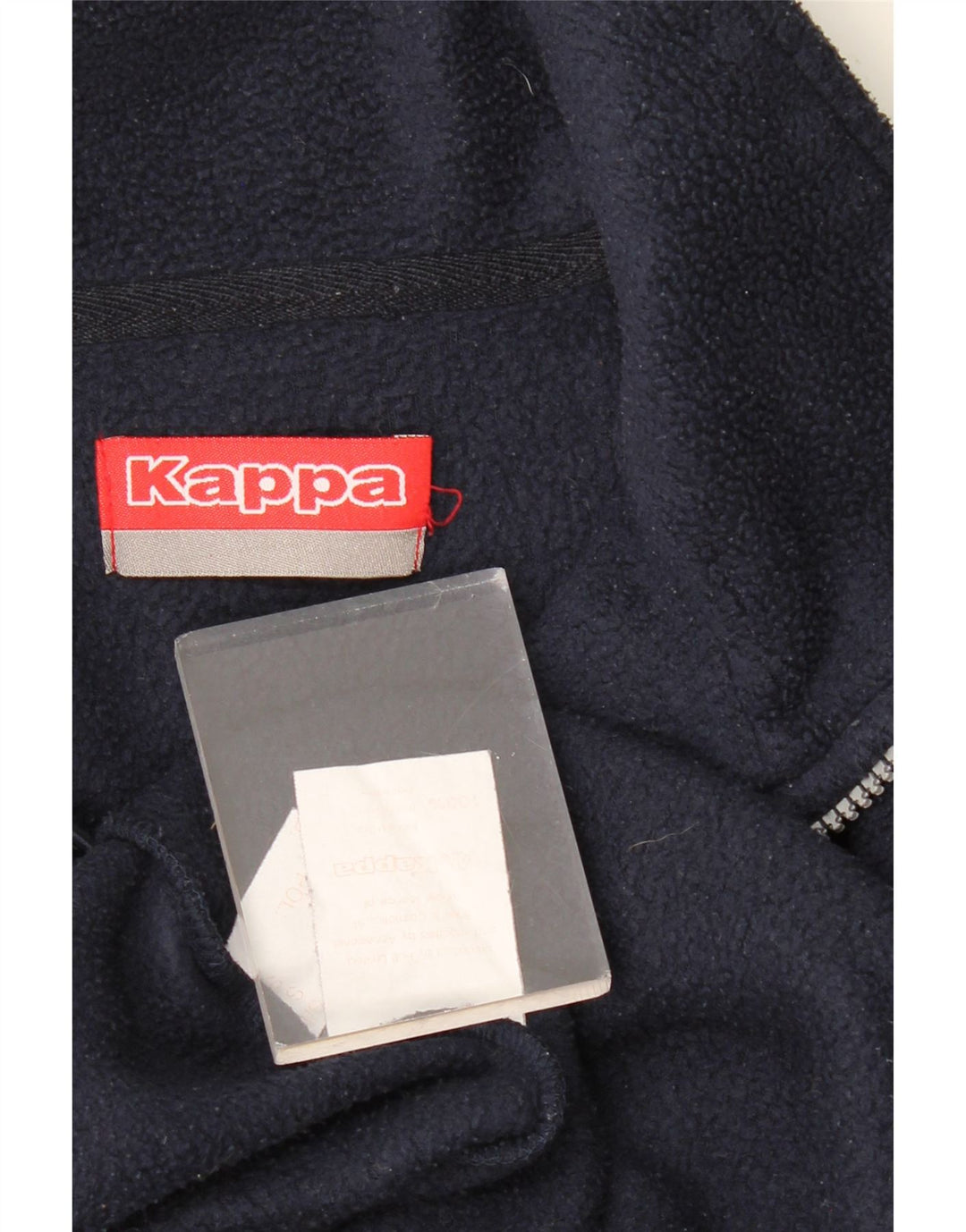 KAPPA Pull Polaire Col Zippé Homme Bleu Marine Moyen