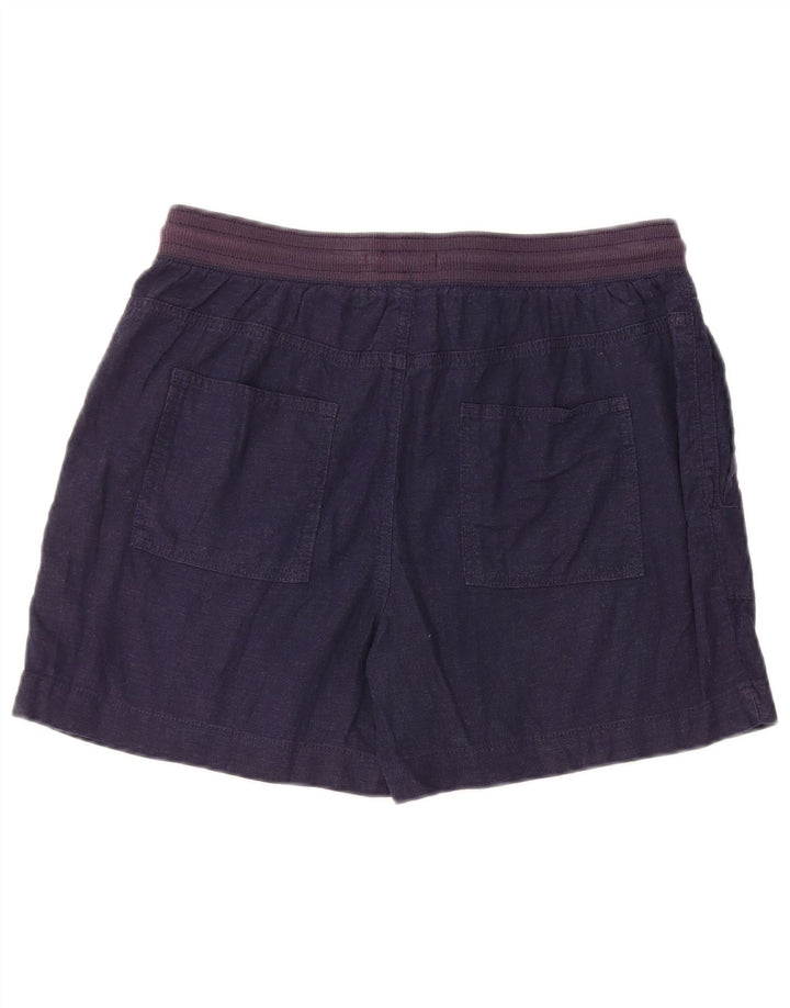 Marks & Spencer Short chino pour femme UK 12 Medium W32 Bleu marine Lin