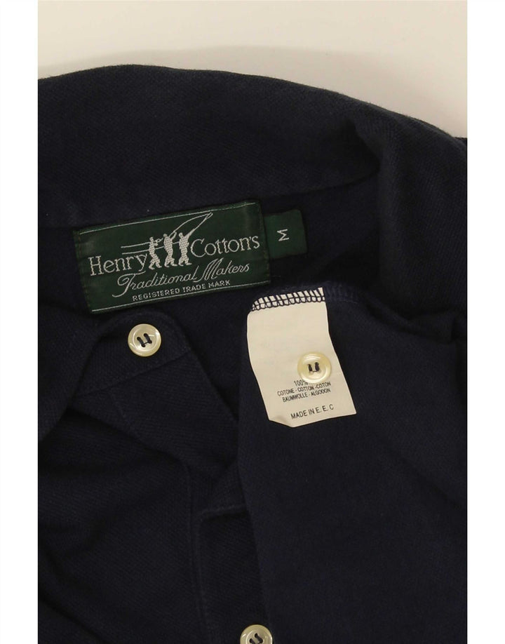 Henry Cottons Polo Homme Bleu Marine Moyen Coton