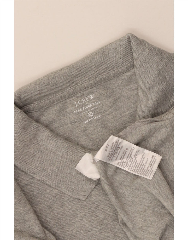 J. Crew Polo Homme XL Gris Moucheté Coton