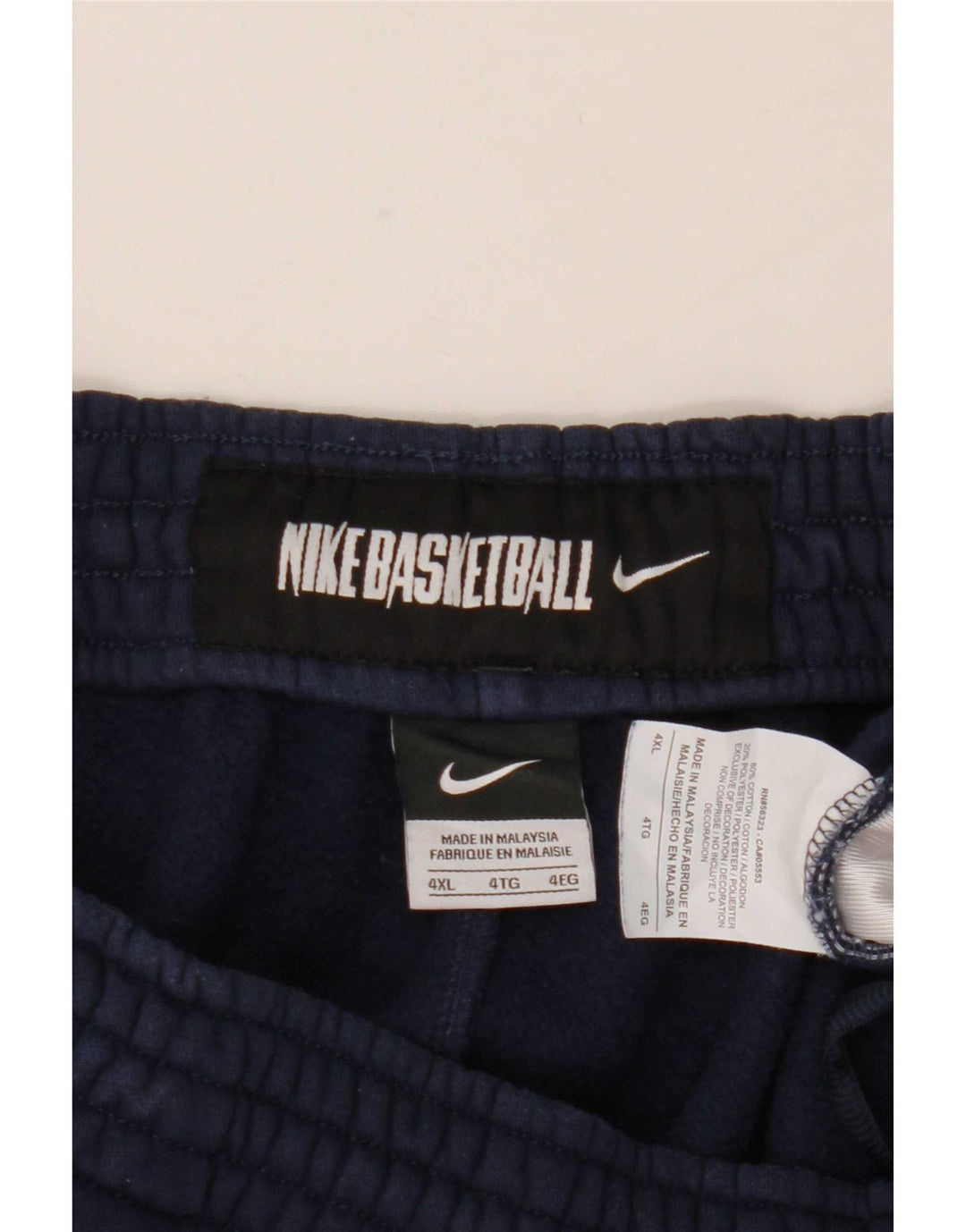 Nike Pantalon de survêtement pour homme 4XL en coton bleu marine