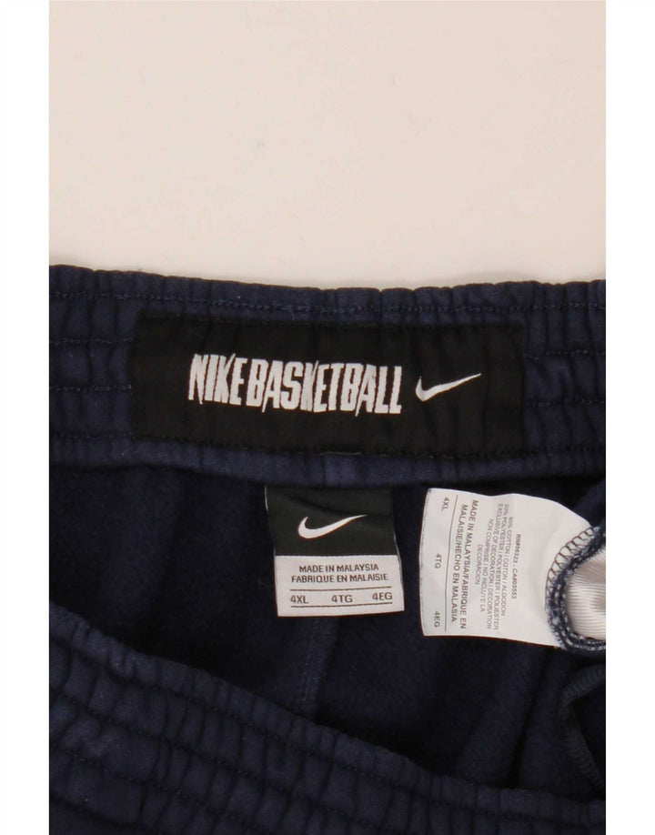 Nike Pantalon de survêtement pour homme 4XL en coton bleu marine